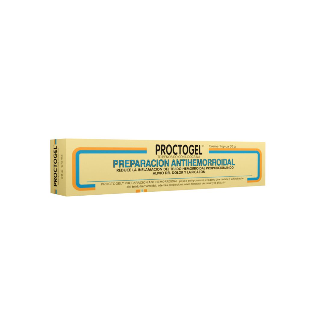 PROCTOGEL TRIBENOSIDO LIDOCAINA CREMA RECTAL 30GR (MAVER)